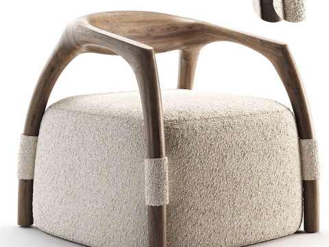 Chassis Canaletto Armchair 3D Model
