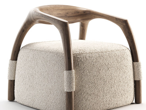 Chassis Canaletto Armchair 3D 模型