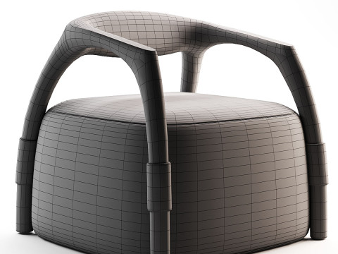 Chassis Canaletto Armchair 3D 模型