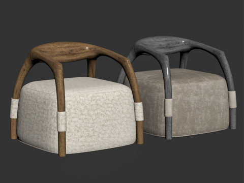 Chassis Canaletto Armchair 3D 模型
