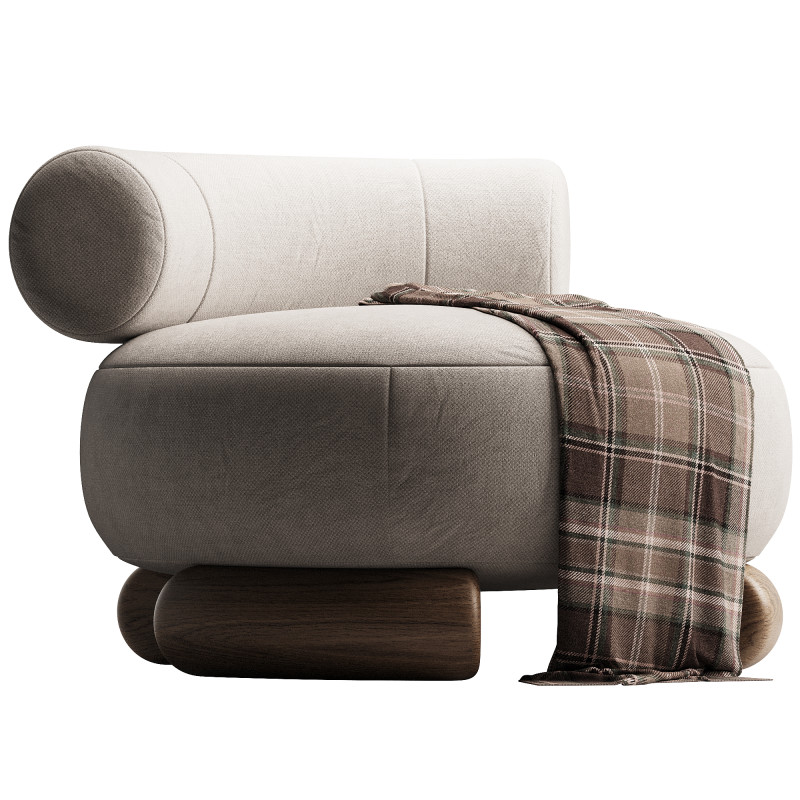 SILLA DE ACENTO LUNA Modelo 3D .c4d .max .obj .3ds .fbx .stl .blend