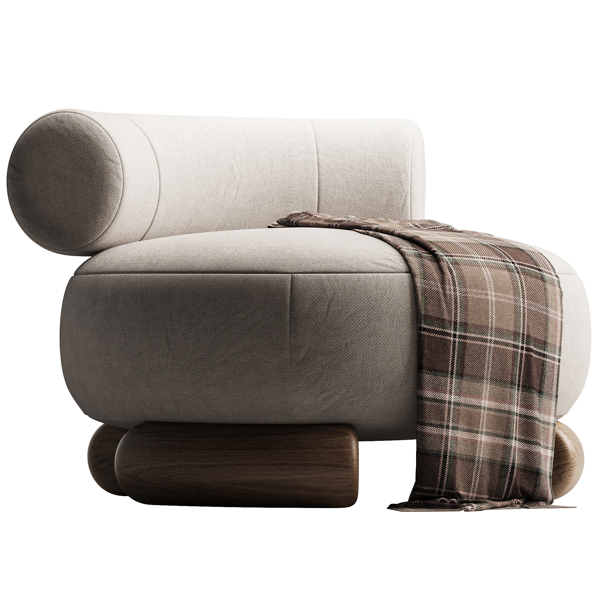 SILLA DE ACENTO LUNA 3D Model .c4d .max .obj .3ds .fbx .stl .blend 