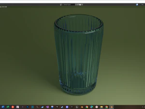 Стеклянная чашка 3D Модель