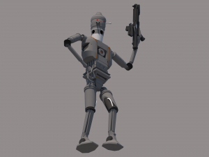P004 IG11MANDALORIAN DROID 3Dモデル