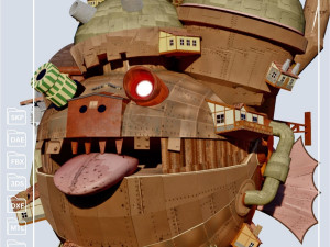 P005 HOWLS MOVING CASTLE 3D Model
