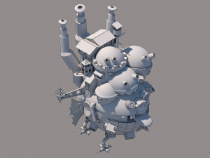 P005 HOWLS MOVING CASTLE 3D Model