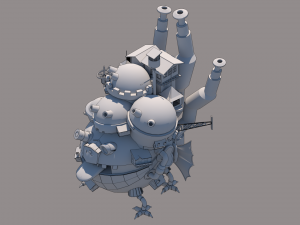 P005 HOWLS MOVING CASTLE 3D Model