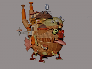 P005 HOWLS MOVING CASTLE 3D Model