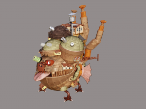 P005 HOWLS MOVING CASTLE 3D Model