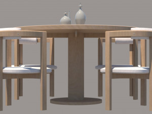 P006 MODERN DINING TABLE ID001 Modelo 3D