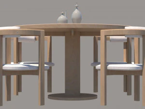 P006 MODERN DINING TABLE ID001 3D Model