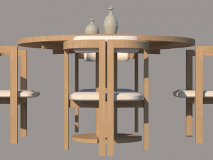P006 MODERN DINING TABLE ID001 Modelo 3D