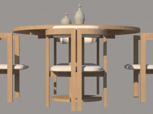 P006 MODERN DINING TABLE ID001 3D Model