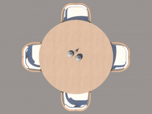 P006 MODERN DINING TABLE ID001 Modelo 3D