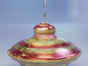 A spinning top for the game engine Modello 3D