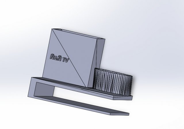 FIRE STICK AND TV HOLDER 3D Print Model .c4d .max .obj .3ds .fbx .stl .blend 