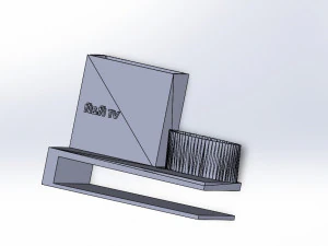 फायर स्टिक और टीवी होल्डर 3D प्रिंट मॉडल