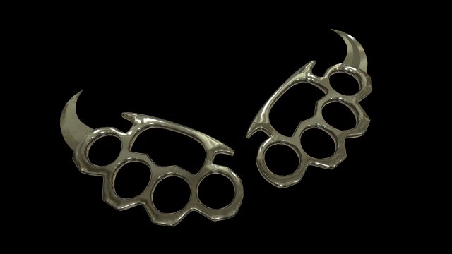 Karambit Brass Knuckles 3D Model in Melee 3DExport