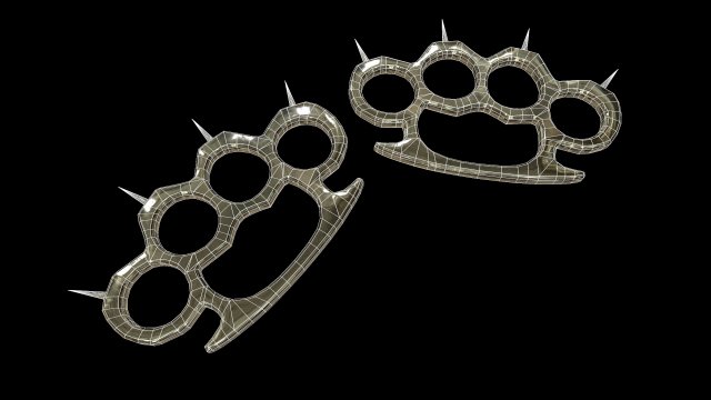 Spiked Brass Knuckles Modelo 3D in Melee 3DExport