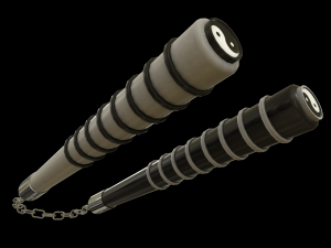 Nunchucks - Yin Yang Nunchaku 3D Модель