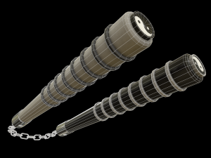 Nunchucks - Yin Yang Nunchaku 3D Модель