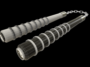 Nunchucks - Yin Yang Nunchaku 3D Модель