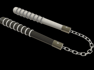 Nunchucks - Yin Yang Nunchaku 3D Модель