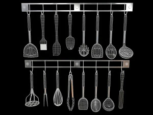Kitchen Utensils Bundle 3D Model