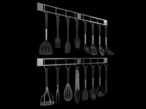 Kitchen Utensils Bundle 3D 모델