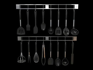 Kitchen Utensils Bundle 3D Model
