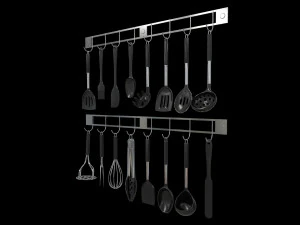 Kitchen Utensils Bundle 3D Model