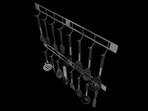 Kitchen Utensils Bundle 3D Model