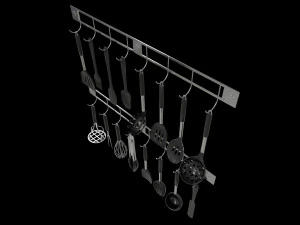 Kitchen Utensils Bundle 3D Model