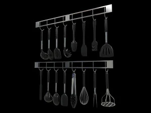 Kitchen Utensils Bundle 3D Model