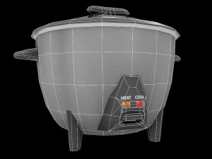 Rice Cooker Design 1 3D Model