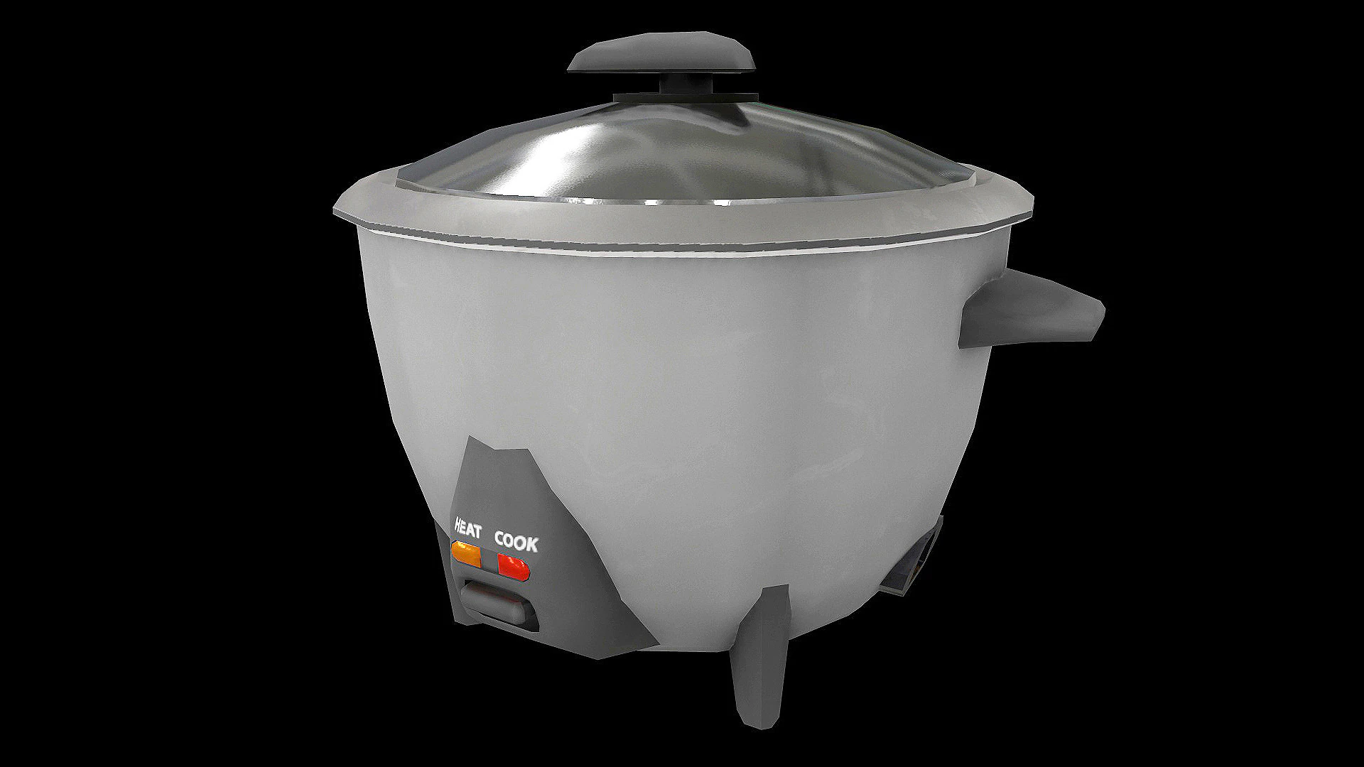 Rice Cooker Design 1 3D Model .c4d .max .obj .3ds .fbx .stl .blend 