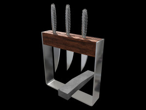 Kitchen Knife Holder With Whetstone 3Dモデル