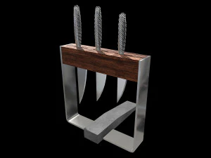 Kitchen Knife Holder With Whetstone 3D Model