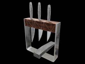 Kitchen Knife Holder With Whetstone 3Dモデル