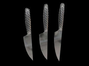 Kitchen Knife Holder With Whetstone 3Dモデル