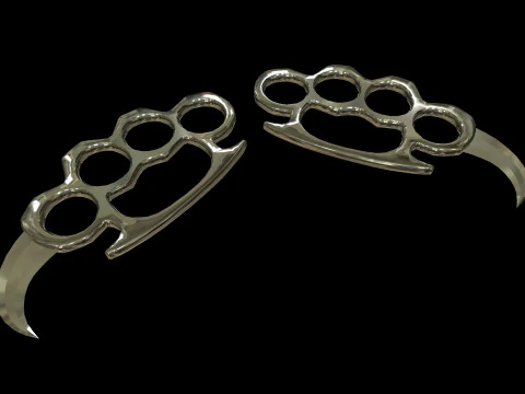 Karambit-Schlagring 3D Modell