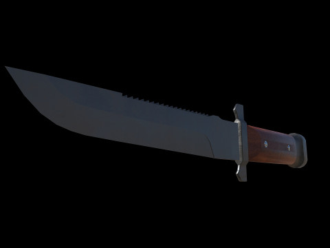 AB-0200 Military Combat Knife Replica 3D Model