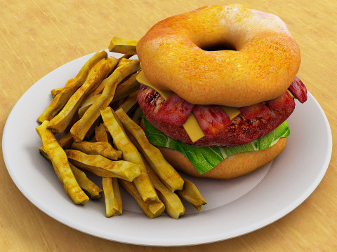 Luther Burger Modèle 3D