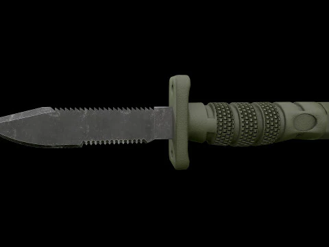 Aircrew Survival Egress Knife 3D Model