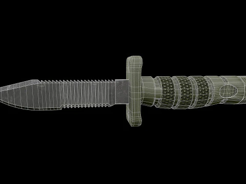 Aircrew Survival Egress Knife 3D Model