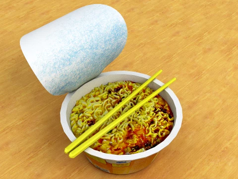 Instant Noodles Cup 3D Model