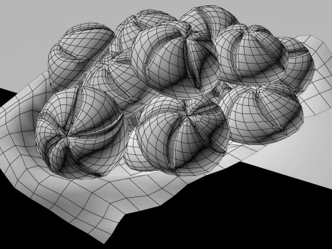 Kaiser Roll 3D Model
