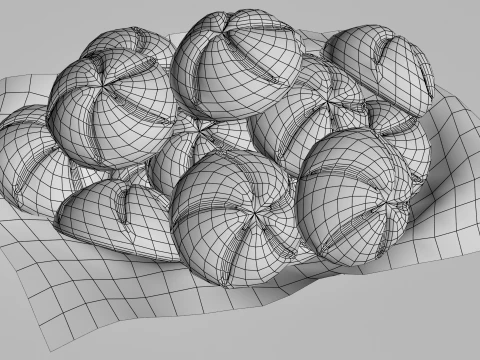 Kaiser Roll 3D Model