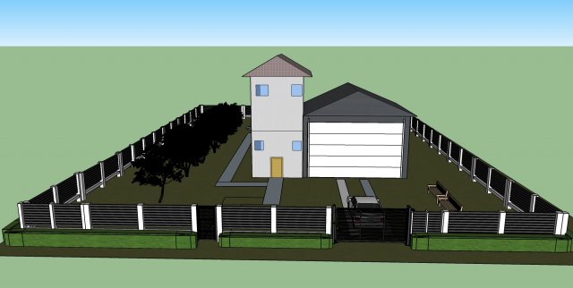 Country House Modèles 3D en vedette .c4d .max .obj .3ds .fbx .stl .blend 