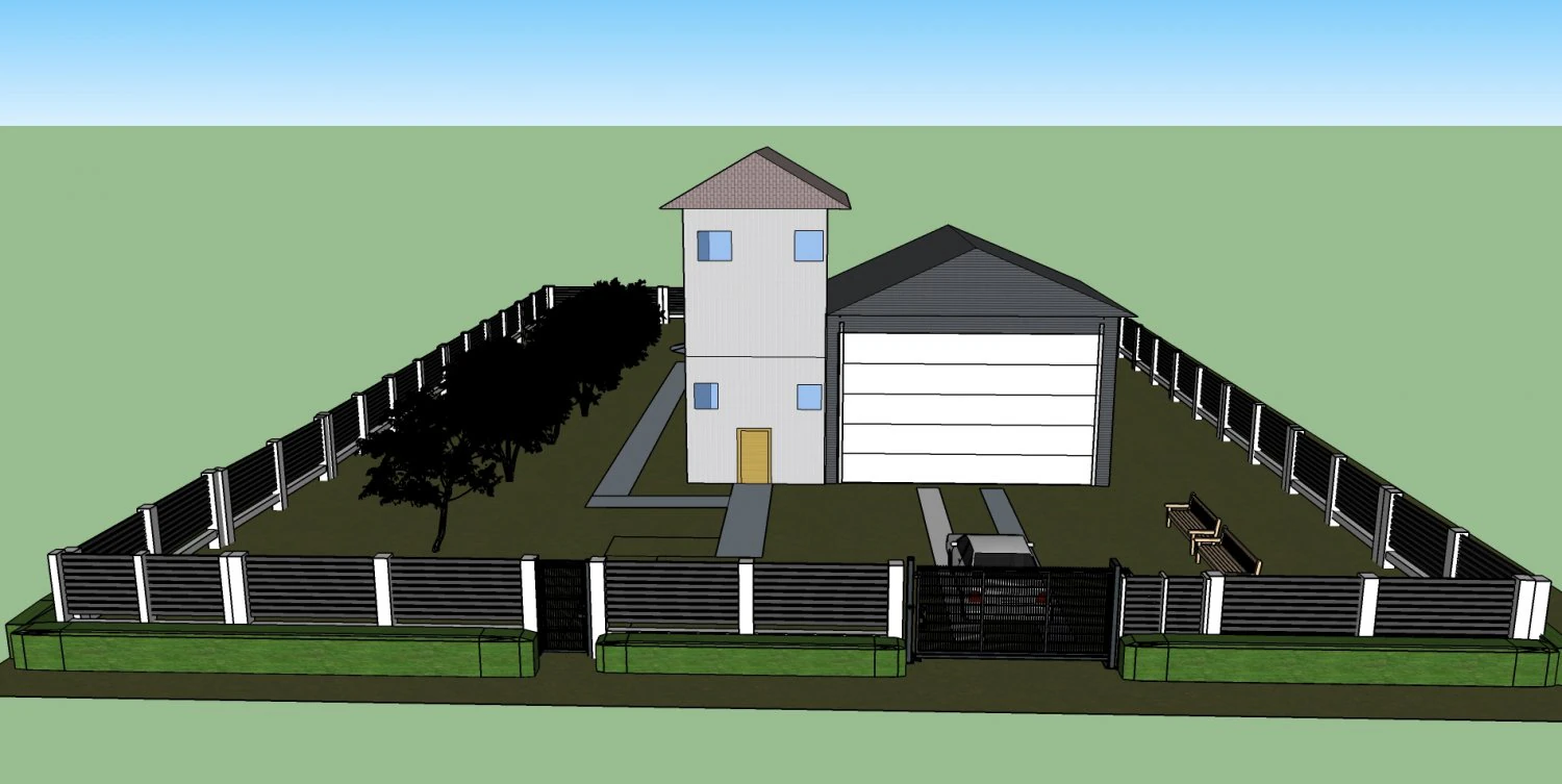 Country House 3D Print Model .c4d .max .obj .3ds .fbx .stl .blend